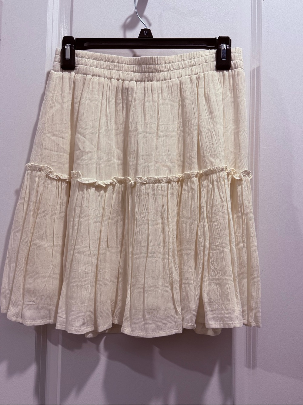 Sanctuary Cream Tiered Gauze Skirt